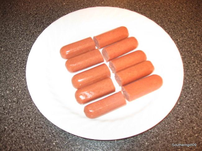Easy Kid Recipes  Pigs in a Blanket  Cut Hot Dogs